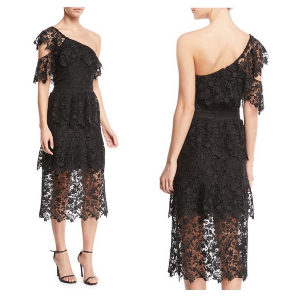 One Shoulder Joie Lace Dress